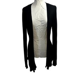 Dreamers Knit Open Sweater XL Asymmetrical Ruffle Witchy Fairygoth Dark Romantic